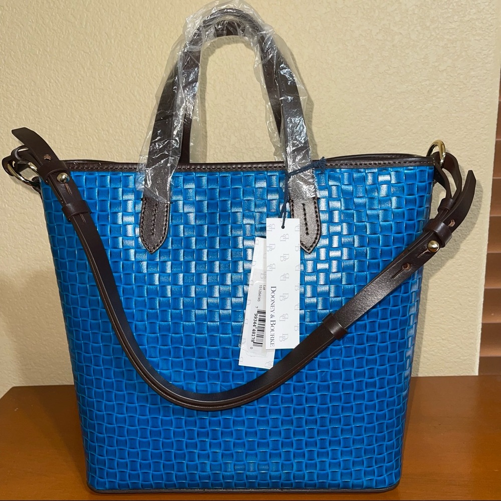 NWT Dooney & Bourke Teal Lilliana Tote